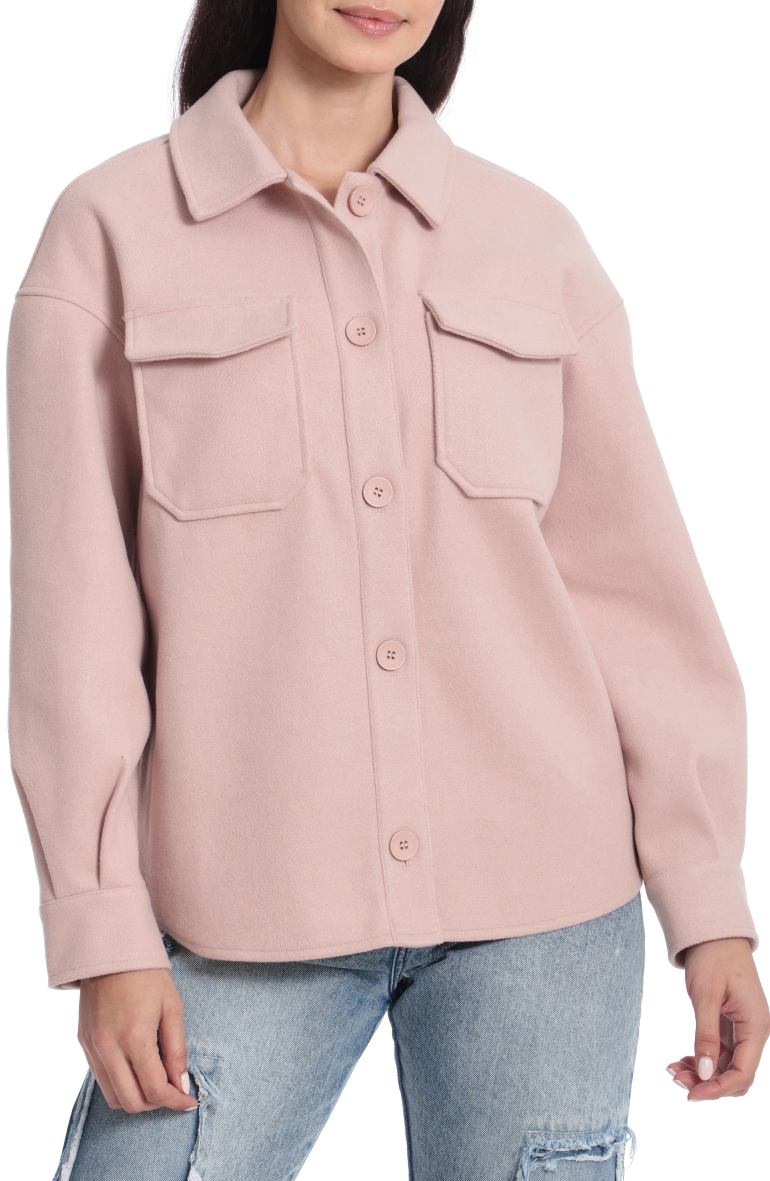 uo rene padded pink utility jacket