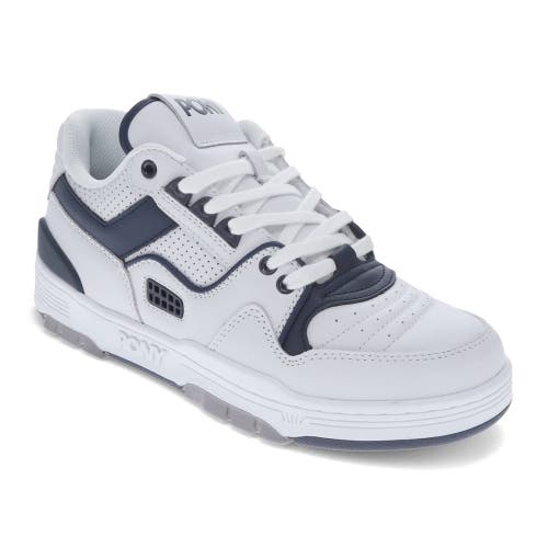 Shop Pony M100 Low Sneakers In White/navy