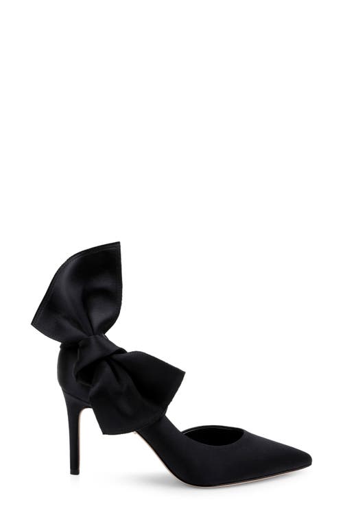 Shop Dee Ocleppo Belmont Half D'orsay Pump In Black Satin