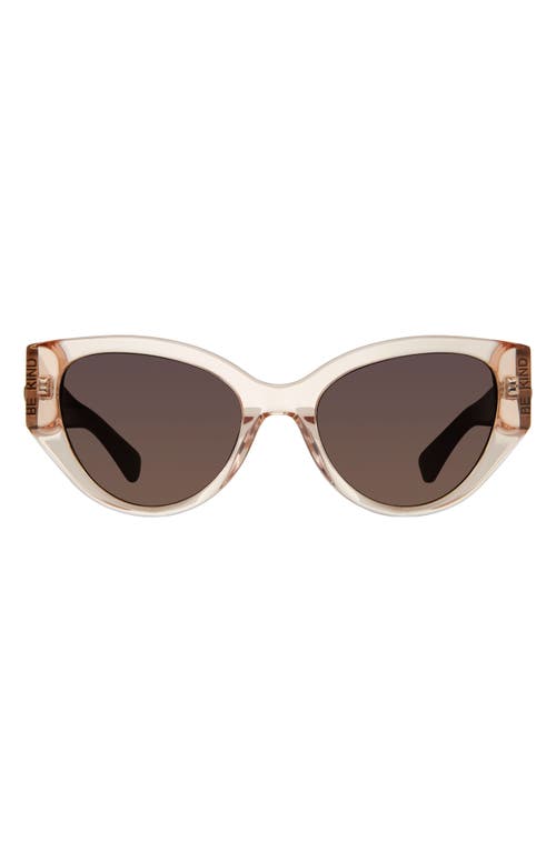 Kurt Geiger London Shoreditch 53mm Gradient Round Sunglasses in Light Pink/Brown Gradient at Nordstrom