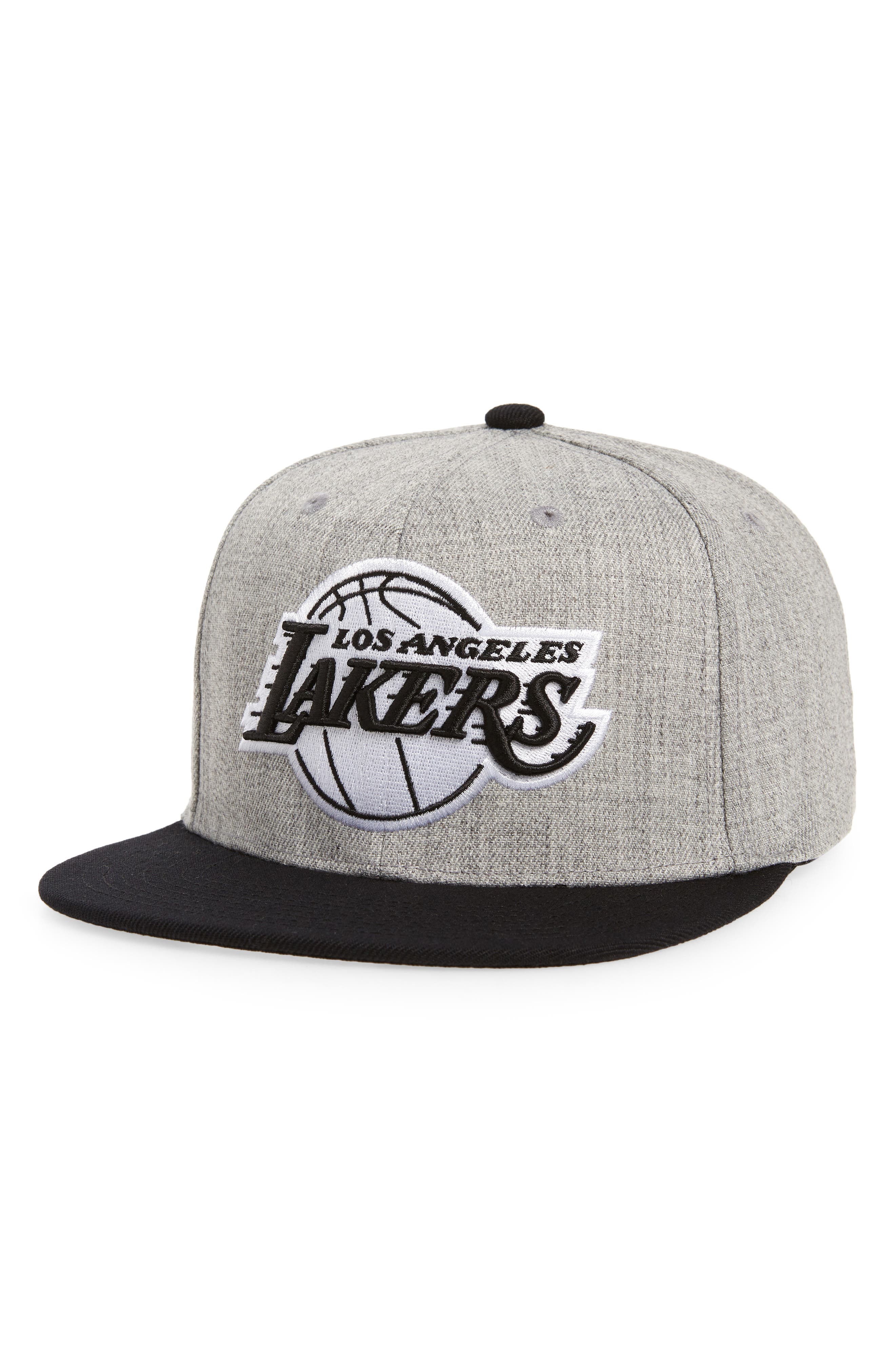 grey lakers hat