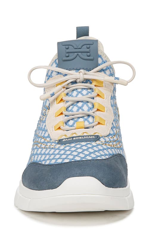 Sam Edelman Chelsie Knit Sneaker In Summer Sky/blue Mist
