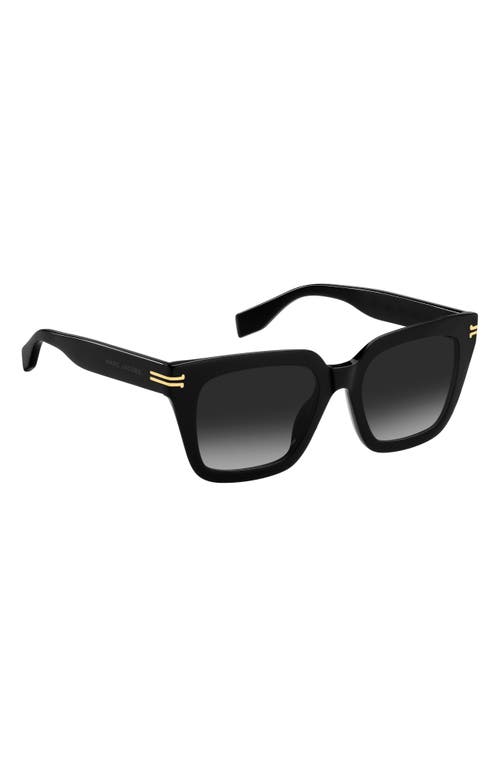 Shop Marc Jacobs 52mm Gradient Square Sunglasses In Black/grey Shaded