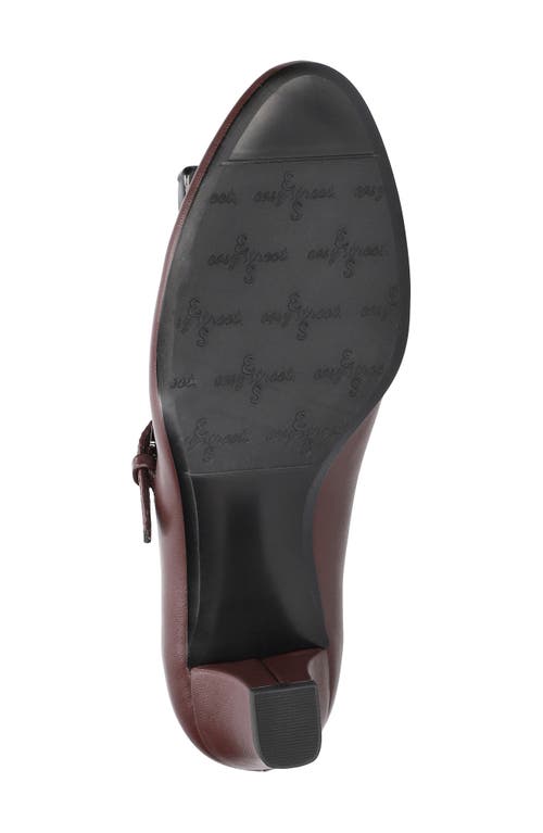 Shop Easy Street Meryl Mary Jane Pump In Burgundy