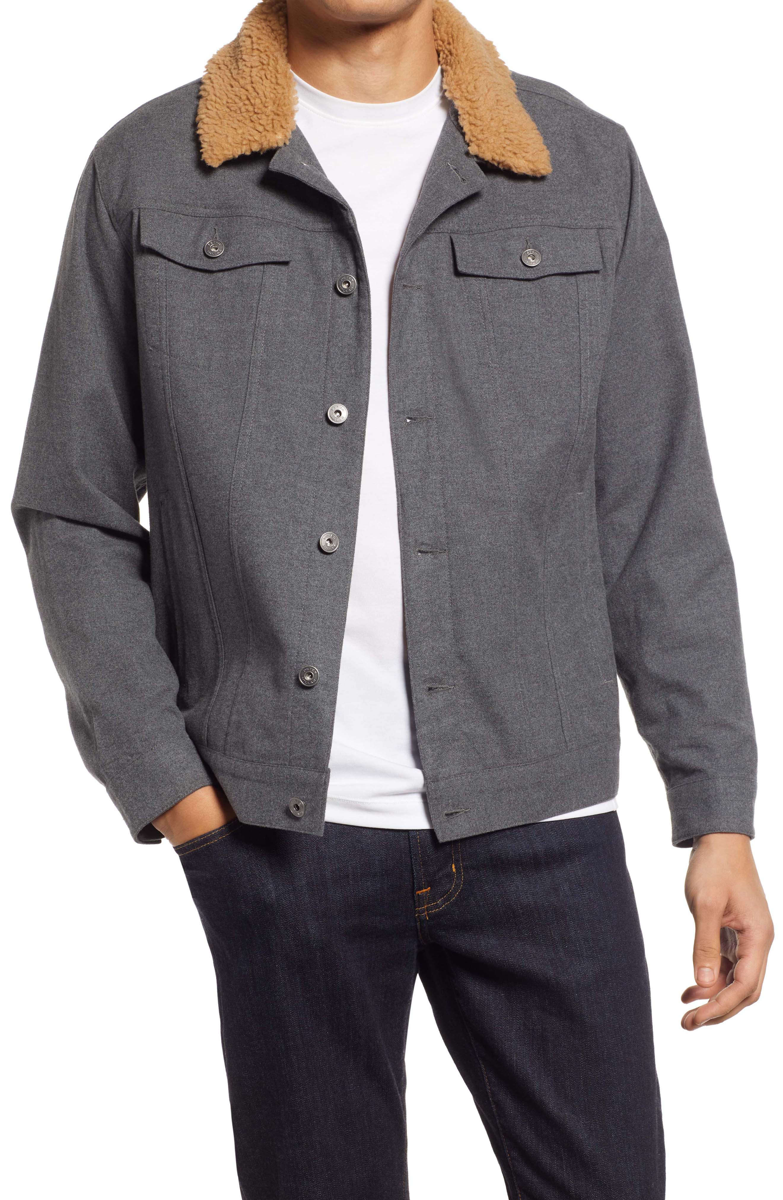 flannel trucker jacket