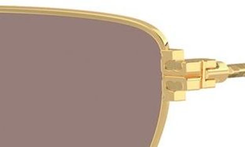 Shop Tory Burch 56mm Cat Eye Sunglasses In Gold