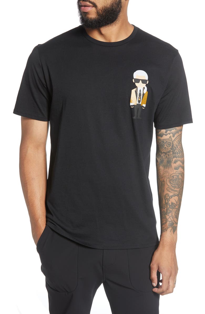 Karl Lagerfeld Paris Regular Fit Karl Metallic Gold Blazer Graphic Cotton TShirt Nordstrom Karl Lagerfeld Paris Regular Fit Karl Metallic Gold Blazer Graphic Cotton TShirt Nordstrom