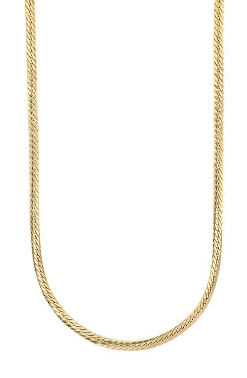 Men's 14K Gold Snake Chain Necklace in 14K Yellow Gold