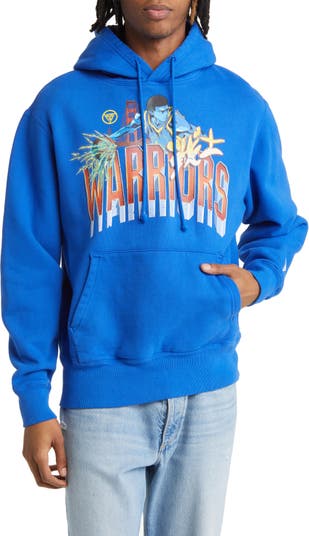 Vintage NBA Golden State Warriors Hooded Sweatshirt Blue 