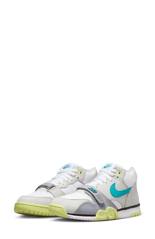 Nike Air Trainer 1 Sneaker in White/Teal Nebula/Grey at Nordstrom, Size 11