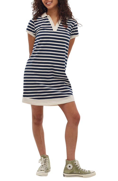 Shop Bench . Orenda Stripe Polo Dress In Navy
