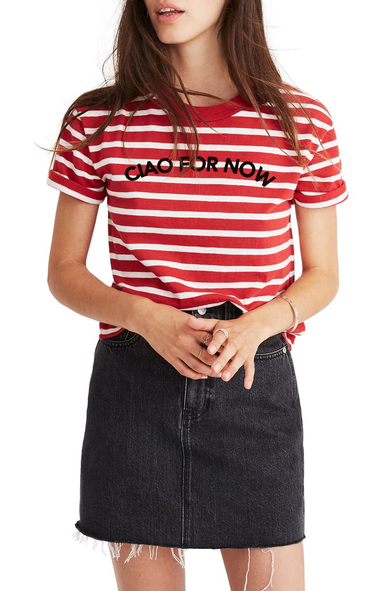 Madewell Stripe Ciao for Now Tee (Regular & Plus Size) | Nordstrom