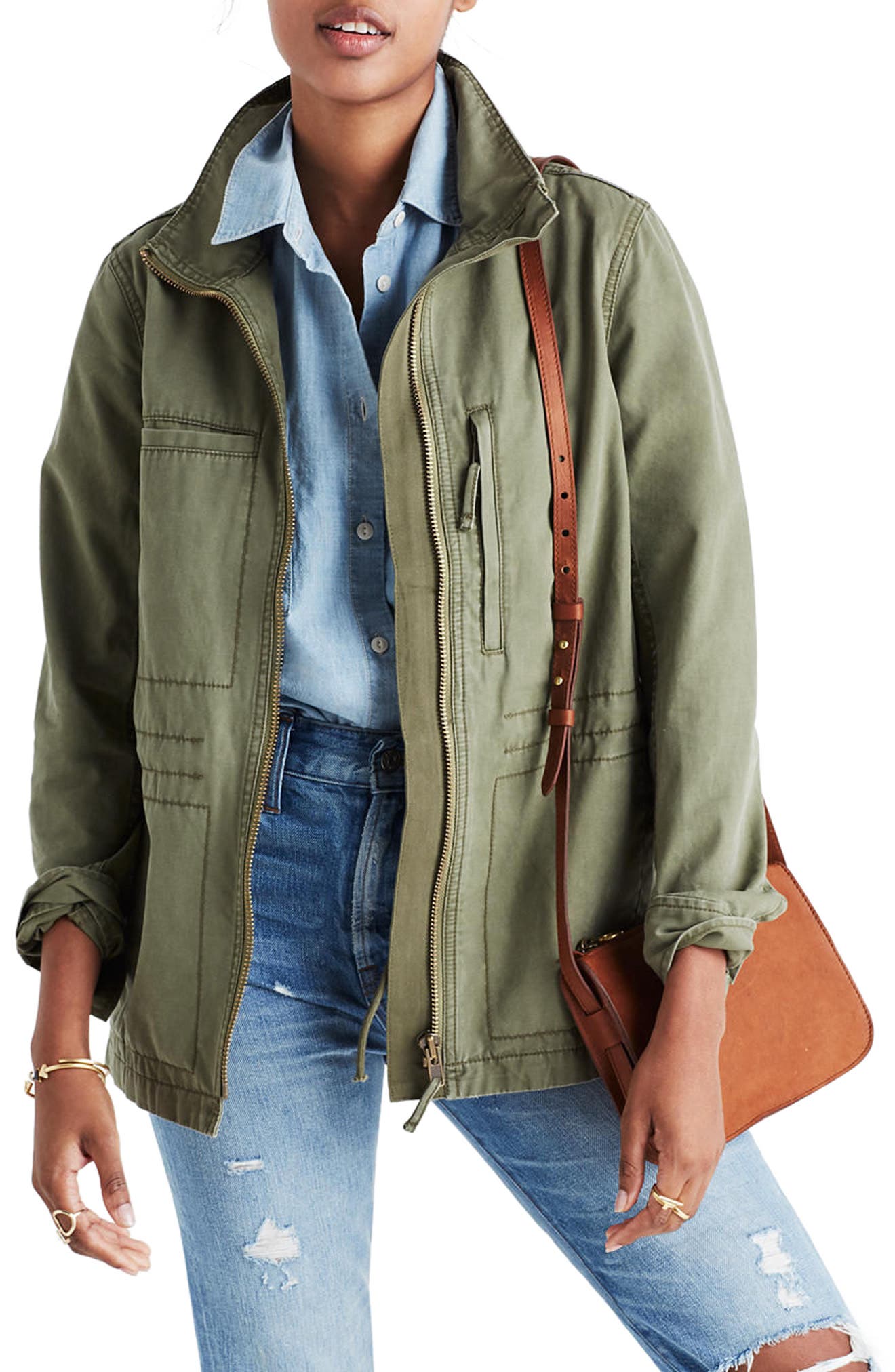 olive military jacket