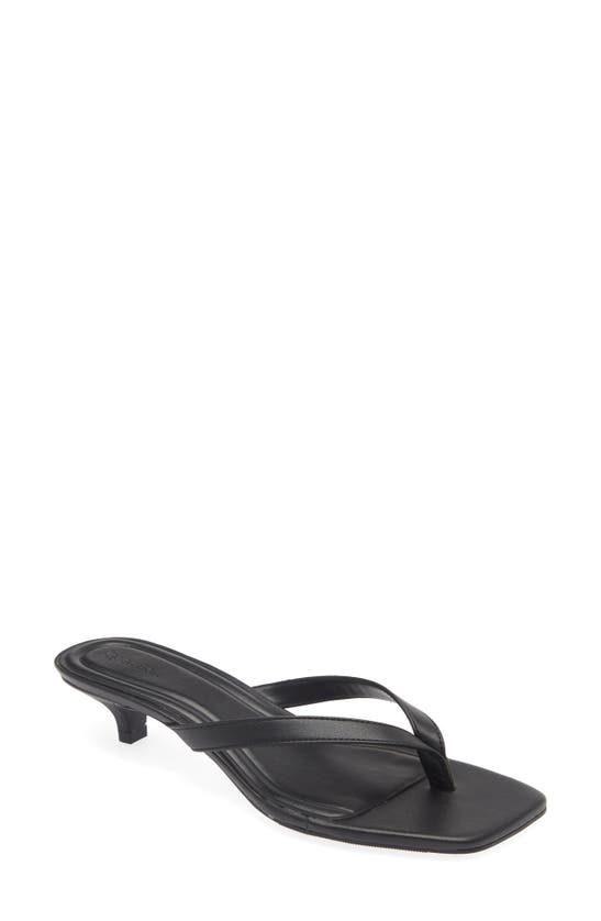 Shop Open Edit Tori Kitten Heel Sandal In Black