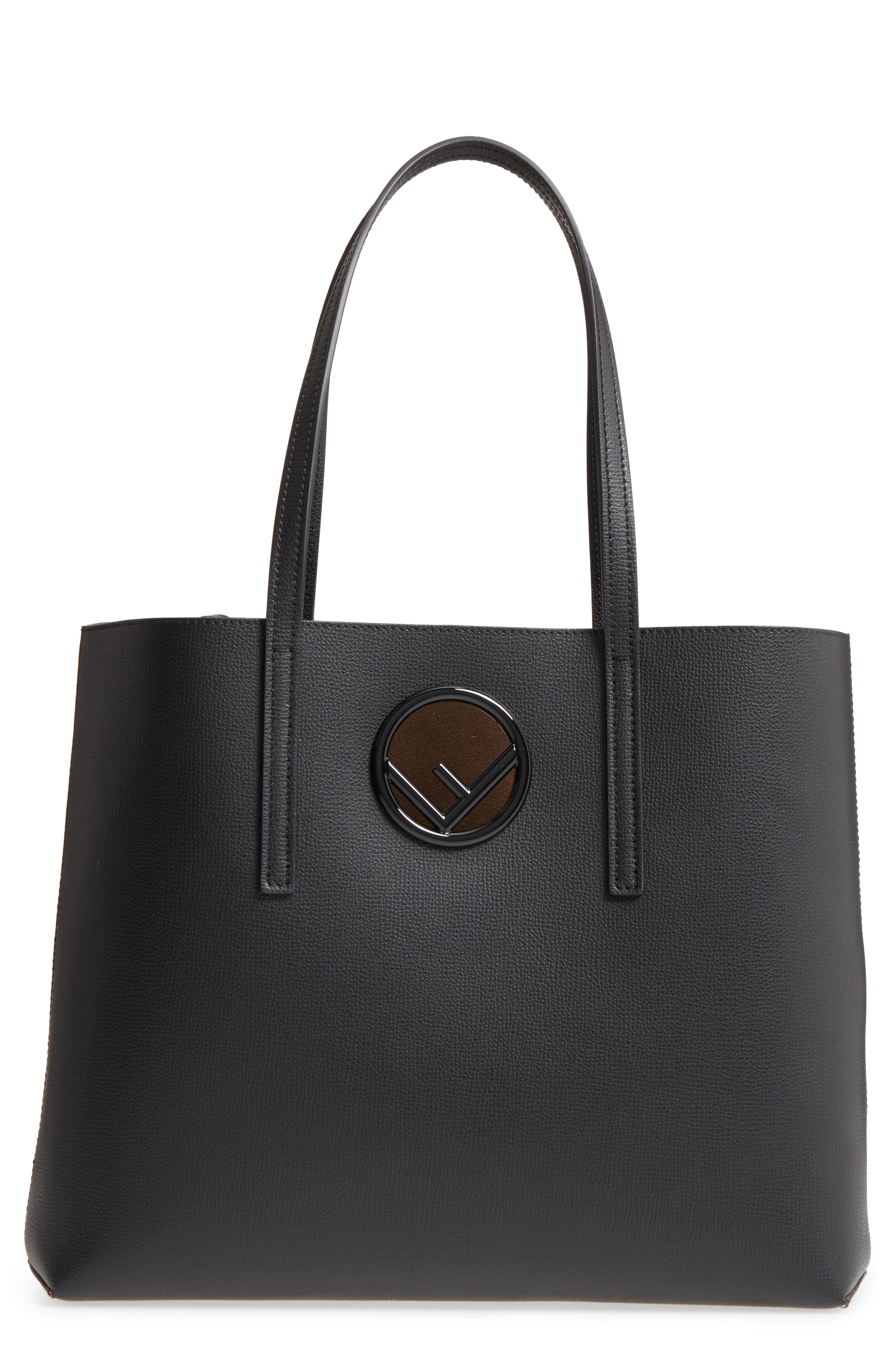 fendi leather shopper