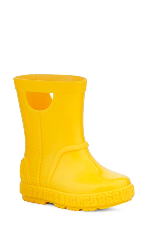 Shop Ugg(r) Kids' Drizlita Waterproof Rain Boot In Canary