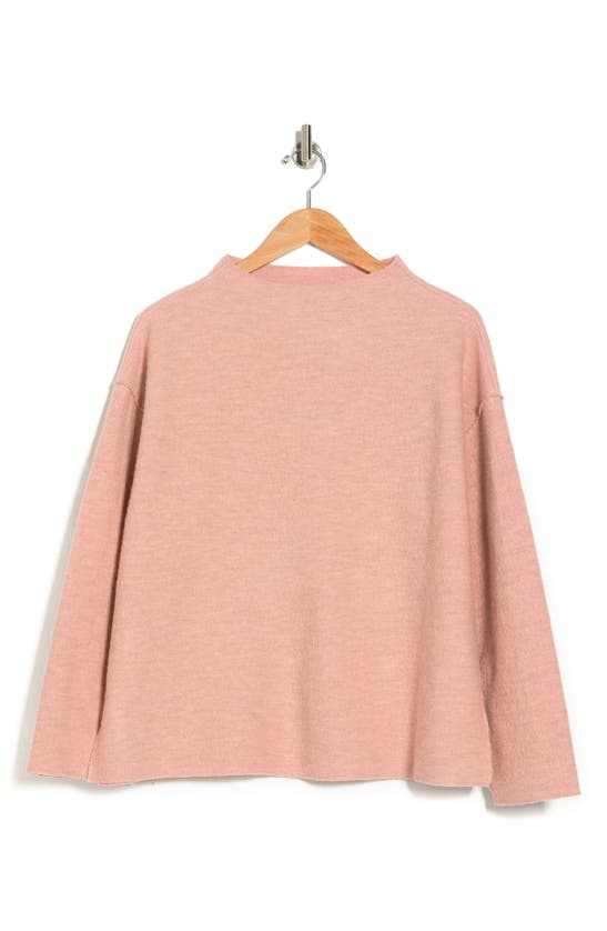 Eileen Fisher Boiled Wool Box Top In Dark Powder