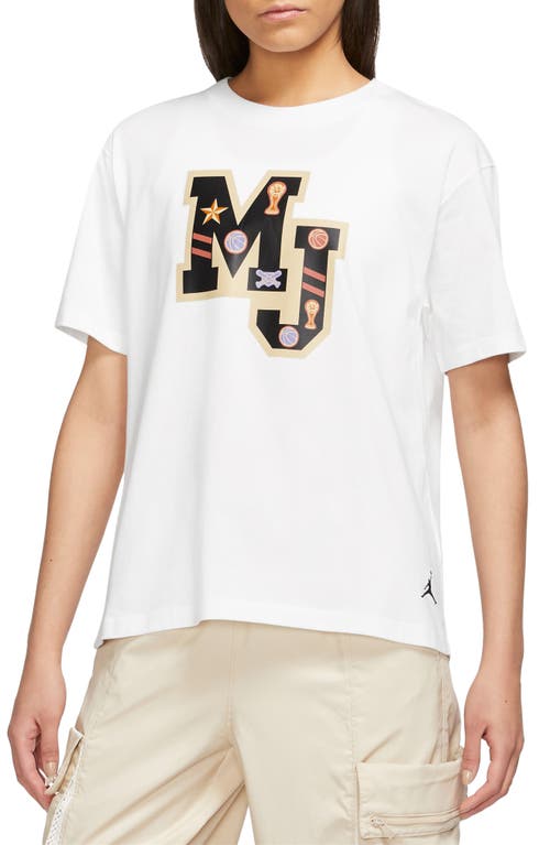 Jordan Mj Graphic T-shirt In White