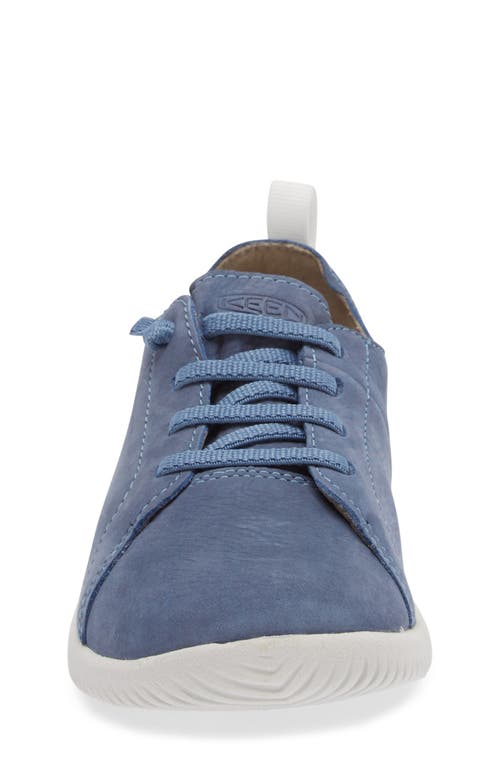 Shop Keen Kids' Knx Leather Sneaker In Coronet Blue/vapor