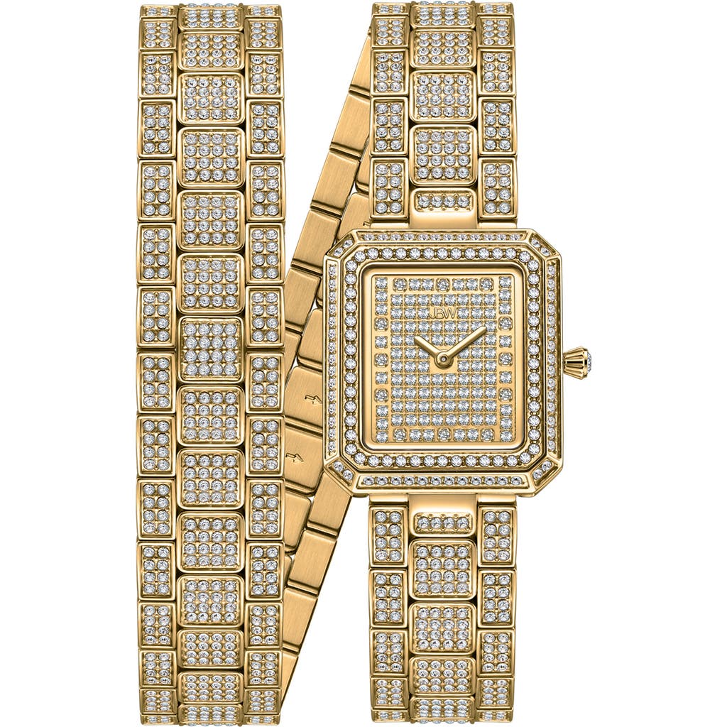 JBW Arc Diamond Wrap Bracelet Watch, 23mm in Gold