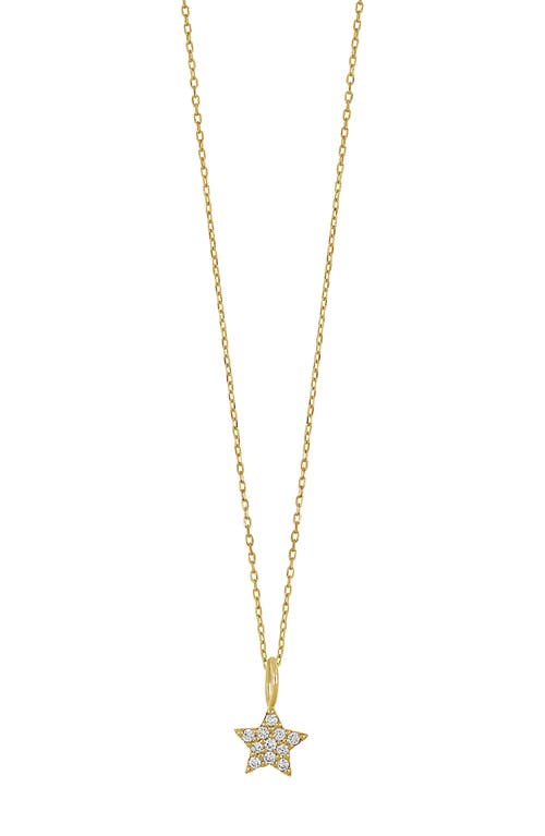 BONY LEVY BONY LEVY BL ICONS 18K YELLOW GOLD PAVE DIAMOND MINI STAR PENDANT NECKLACE 