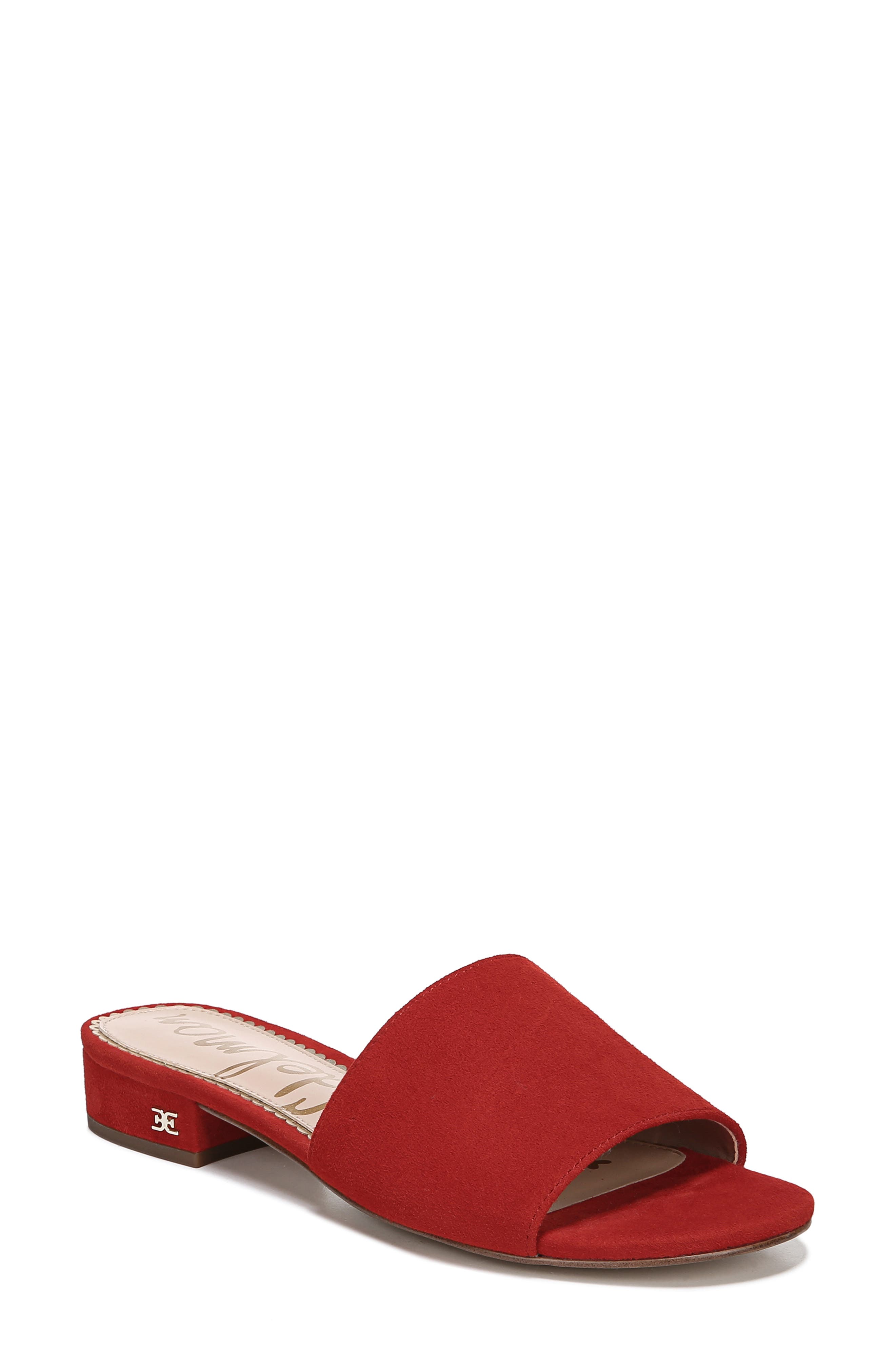 Sam Edelman Kenz Slide Sandal, Red