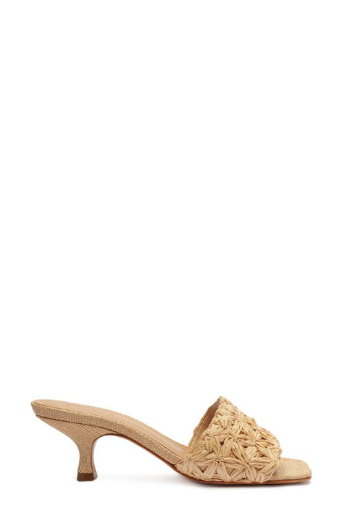 Schutz Dethalia Straw Raffia Sandal In Perola