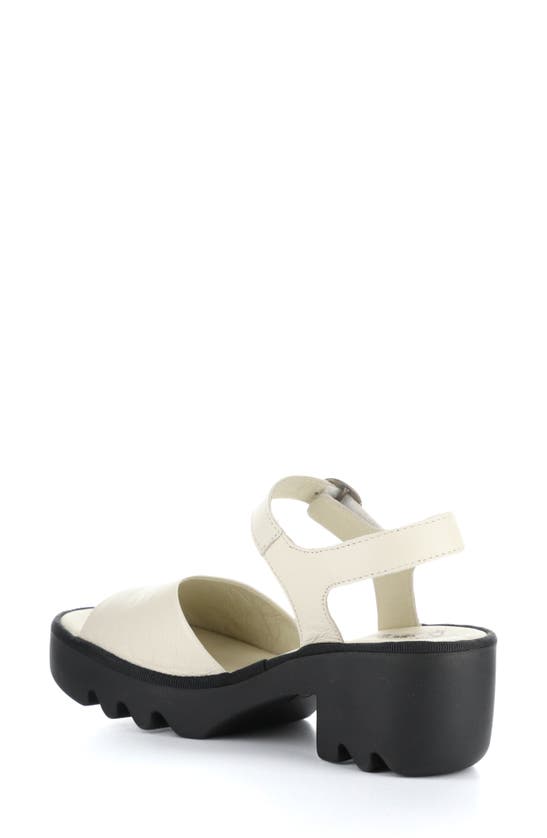 Shop Fly London Tull Platform Sandal In Off White