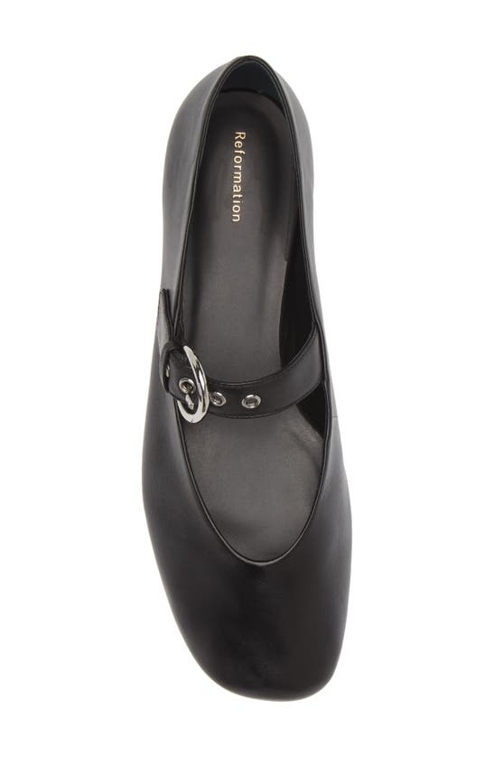 Shop Reformation Bethany Mary Jane Flat In Black