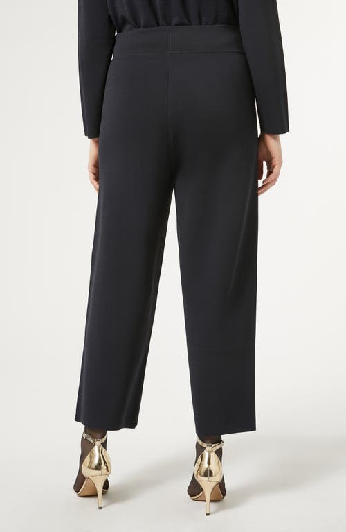 Shop Marina Rinaldi Quirite Knit Ankle Pants In Midnight Blue