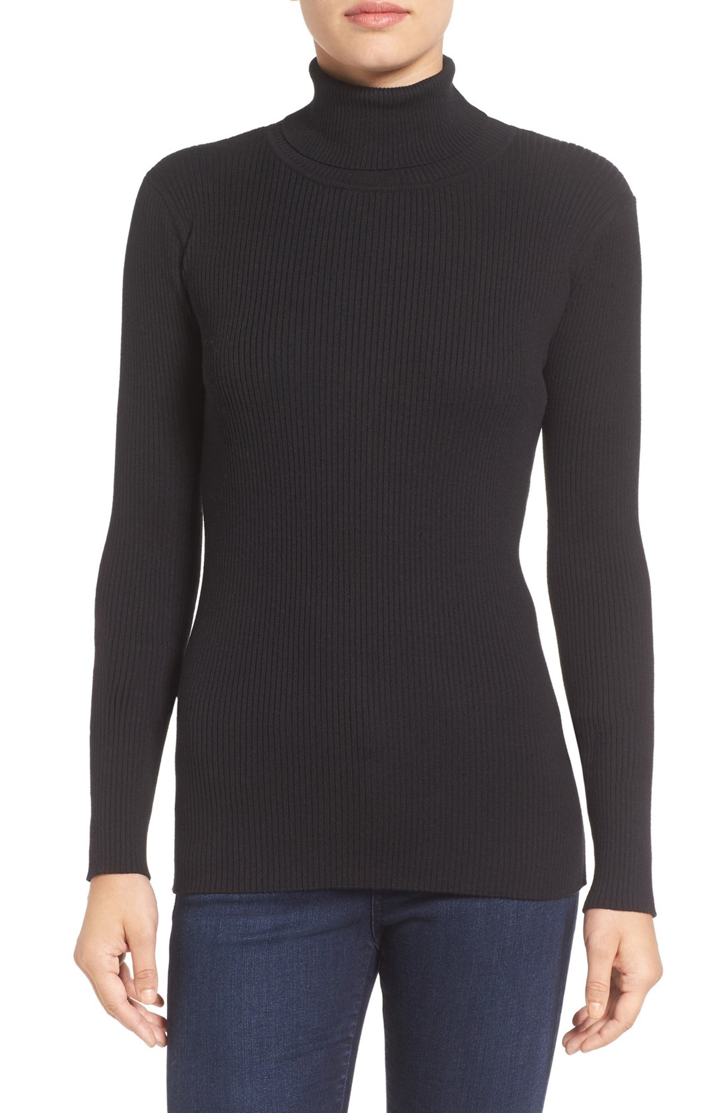 Vince Camuto Ribbed Cotton Turtleneck Sweater | Nordstrom