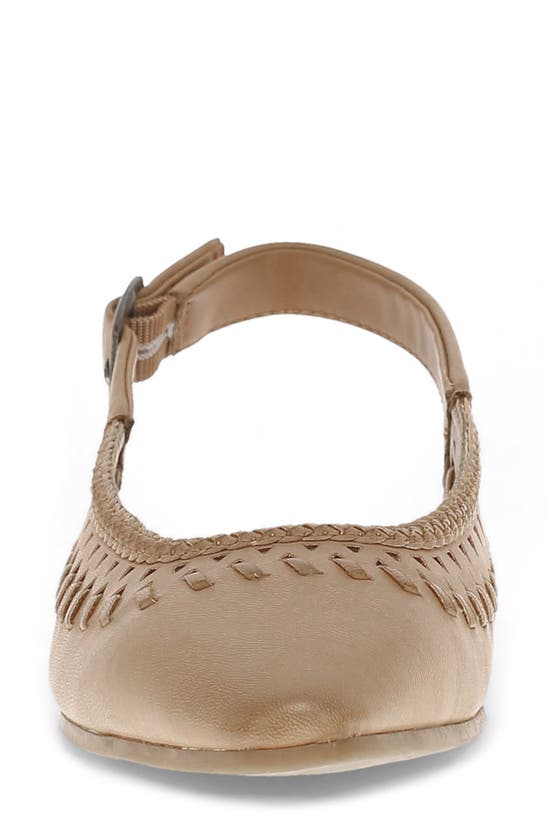 Baretraps Bt30609 Womens Embellished Leather Slingbacks In Dune
