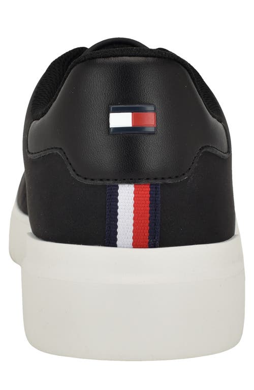 Tommy Hilfiger Men's Norwin Casual Lace Up Sneakers In Black