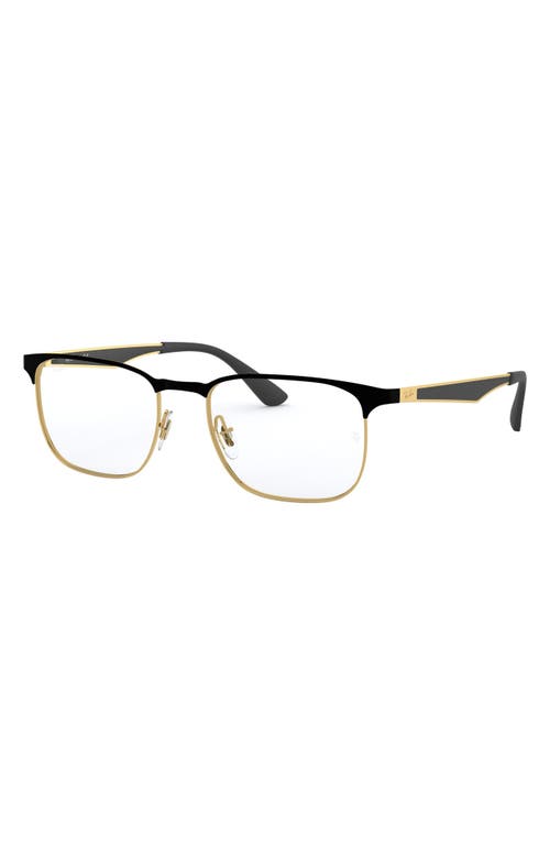 Ray Ban Ray-ban 54mm Optical Glasses In Gold/black