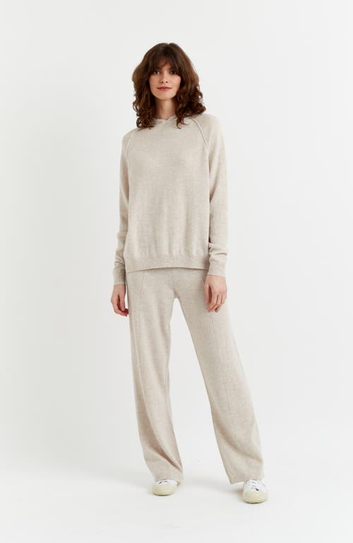 Chinti & Parker Wool Cashmere Luxe Lounge Boxy Hoodie For Women In Oatmeal