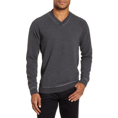 Vince Camuto Slim Fit Crossover V-Neck Sweater, Grey