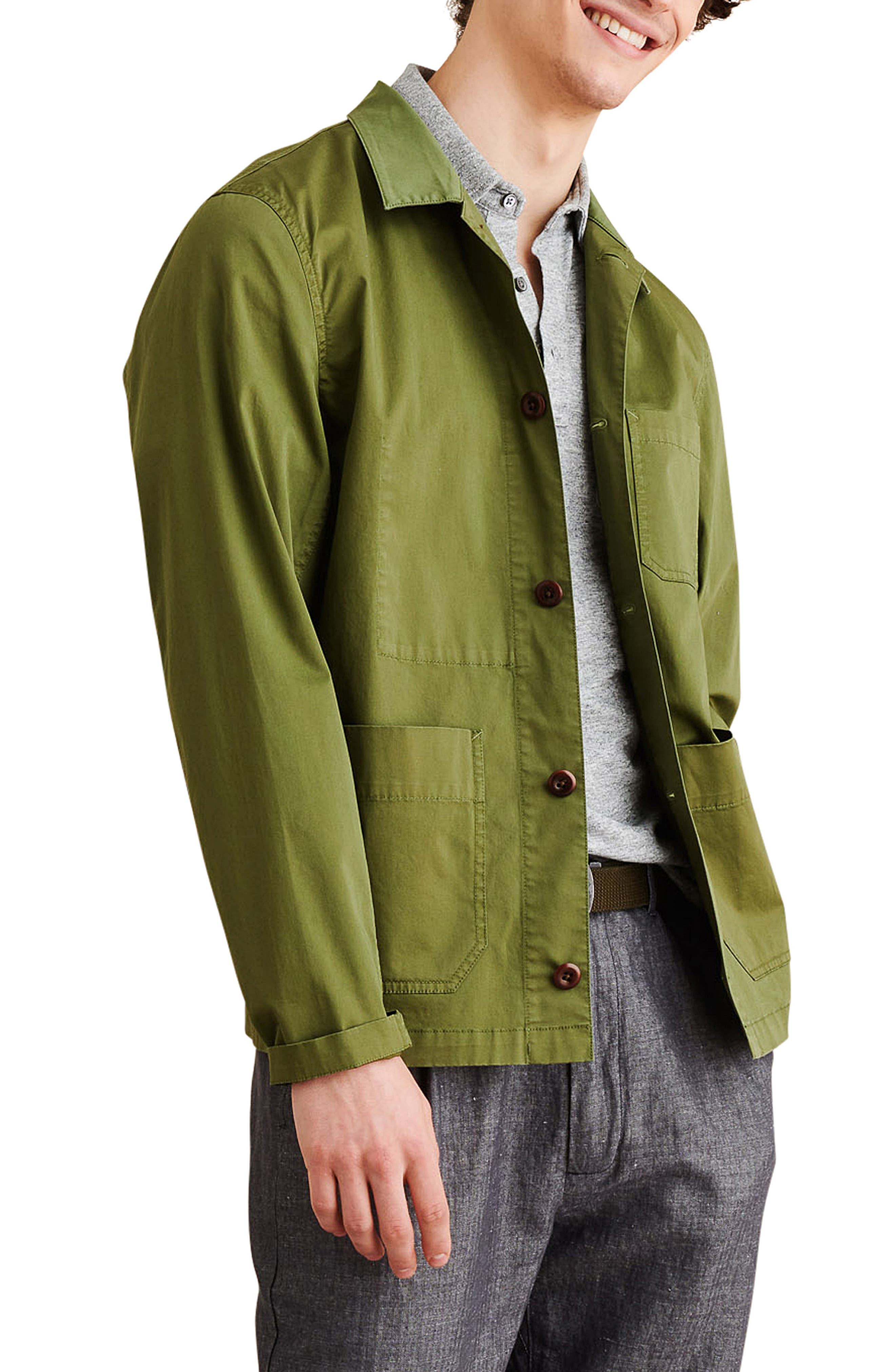 olive green work jacket