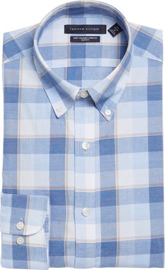 Behov for attribut Almindelig Tommy Hilfiger Slim Fit Check Soft Washed Stretch Cotton Dress Shirt |  Nordstromrack
