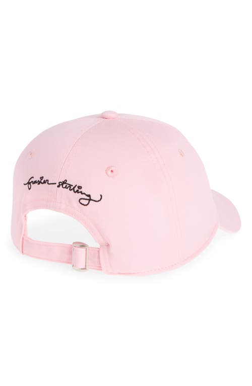 Shop Frasier Sterling Embroidered Pickle Ball Baseball Cap In Pink