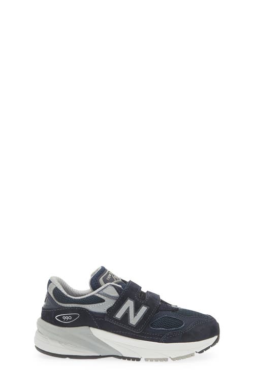 New Balance Kids' Fuelcell 990v6 Running Shoe In Navy/silver