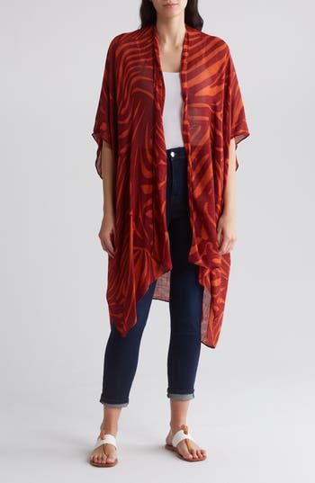 Vici Collection Freshen Your Day Cover-up Wrap In Orange
