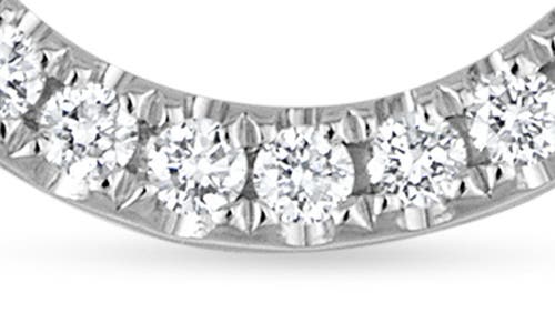 Shop Maria Tash Diamond Horizontal Eternity Single Hoop Earring, 8mm In White Gold