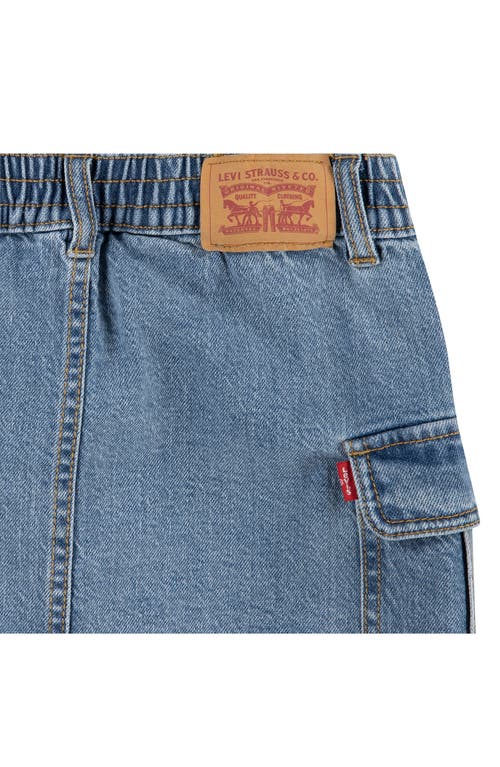 Shop Levi's Kids' Cargo Denim Skirt In Gold Country