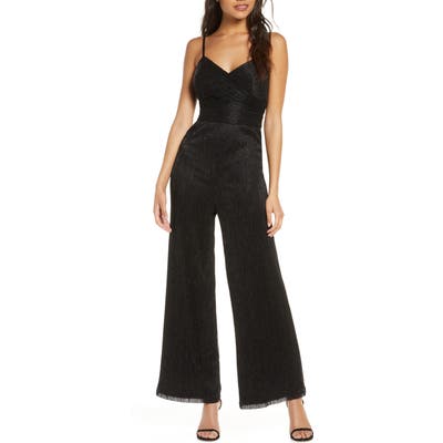 Eliza J Ruched Wide Leg Jumpsuit, 8 (similar to 1) - Black