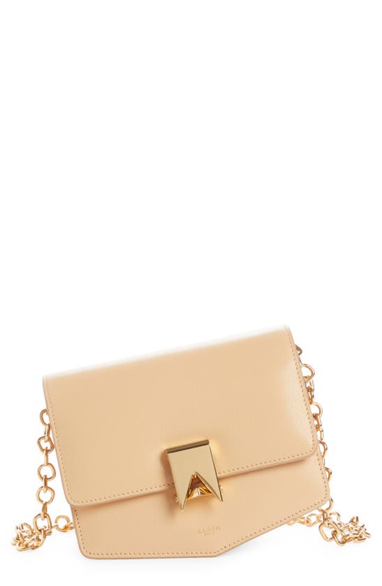 Alaïa Le Papa Chain Strap Leather Crossbody Bag In Dune | ModeSens