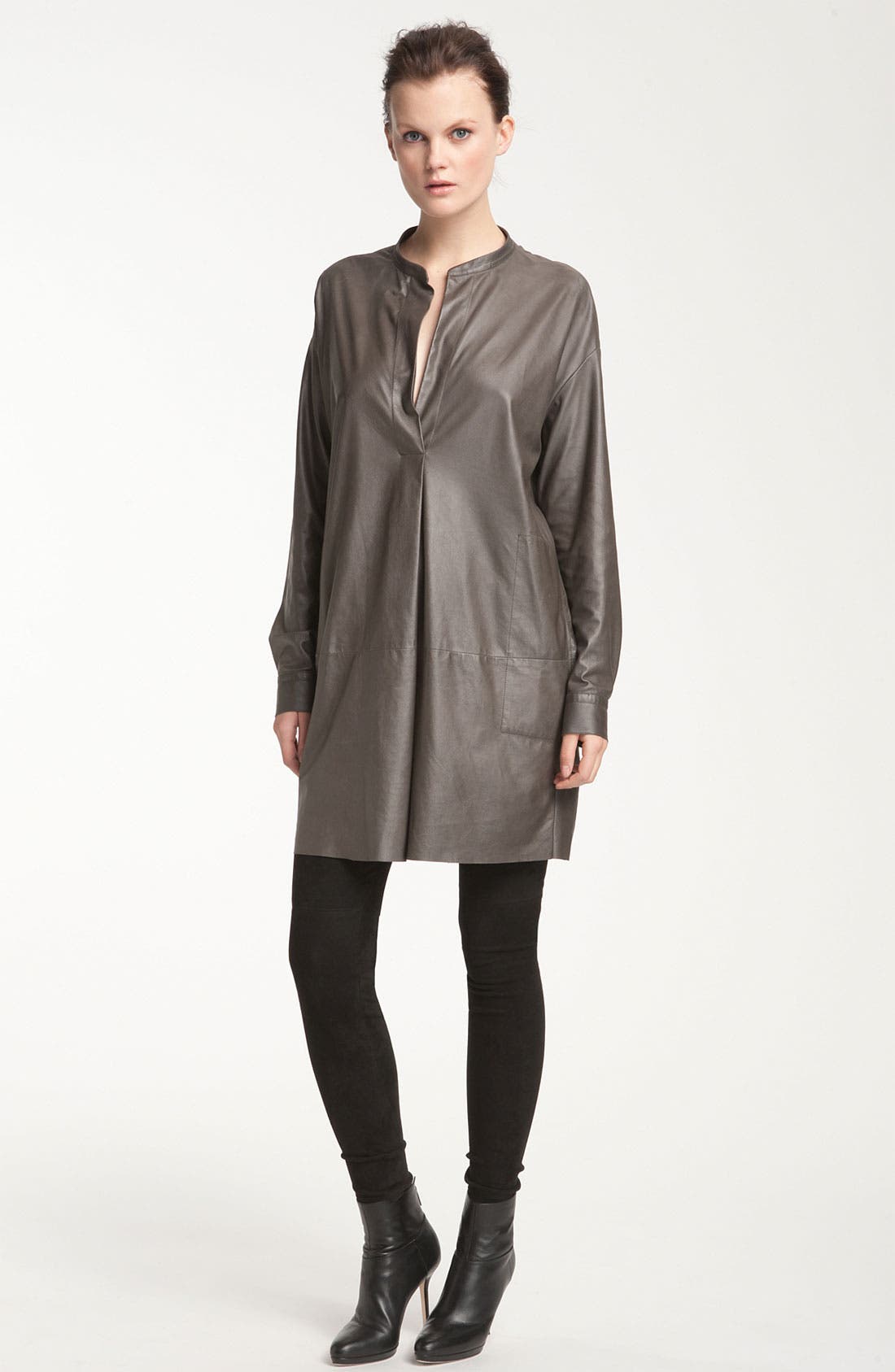 Vince Leather Tunic Dress Nordstrom