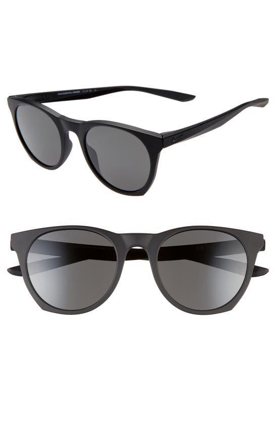 Nike Essential Horizon 51mm Sunglasses In Matte Black/ Dark Grey ModeSens
