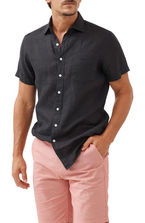 Rodd & Gunn Ellerslie Short Sleeve Linen Button-Up Shirt at Nordstrom,