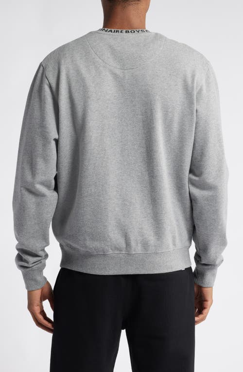 Shop Billionaire Boys Club Cosmo Graphic Sweatshirt In Dark Heather Grey