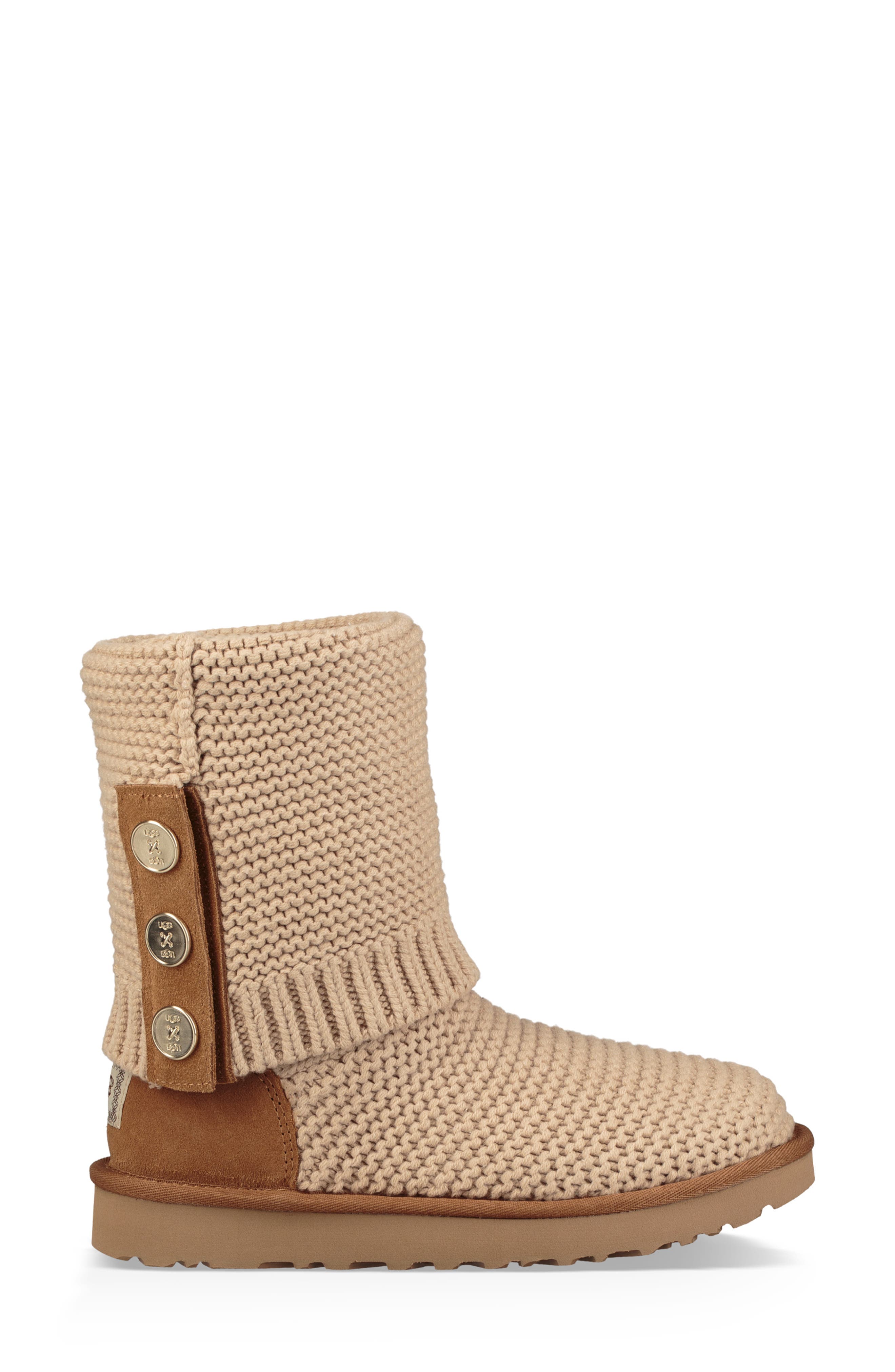 purl cardy knit boot